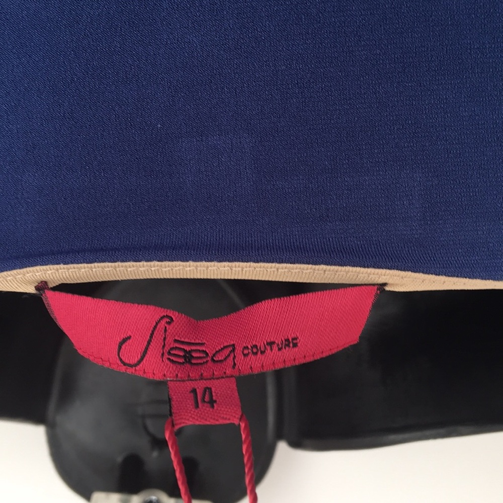 NEW WITH TAGS! Sleeq Lined with Control Panels Blue Dress 3029 - Picture 7 of 10